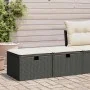 Set sofás jardín y cojines 2 pzas ratán sintético acacia negro von , Gartensets - Ref: Foro24-3328669, Preis: 101,20 €, Rabat...