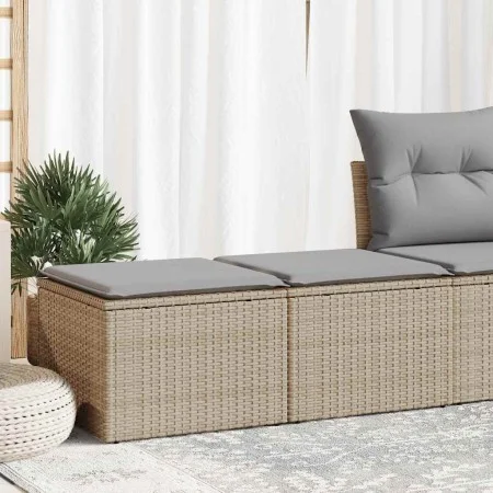 Set sofás jardín y cojines 2 pzas ratán sintético acacia beige by , Garden sets - Ref: Foro24-3328662, Price: 94,05 €, Discou...