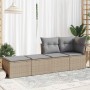 Set sofás jardín y cojines 2 pzas ratán sintético acacia beige von , Gartensets - Ref: Foro24-3328662, Preis: 85,23 €, Rabatt: %