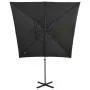 Cantilever parasol with pole and anthracite gray LED lights 250 cm by vidaXL, Umbrellas - Ref: Foro24-312322, Price: 167,09 €...