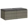 Set sofás jardín y cojines 2 pzas ratán sintético acacia gris von , Gartensets - Ref: Foro24-3328683, Preis: 99,70 €, Rabatt: %