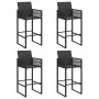 Set bar jardín sin cojines 5 pzas ratán sintético acacia negro by , Garden sets - Ref: Foro24-3328889, Price: 546,05 €, Disco...