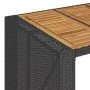 Set bar jardín sin cojines 5 pzas ratán sintético acacia negro by , Garden sets - Ref: Foro24-3328889, Price: 546,05 €, Disco...