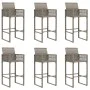 Set bar jardín sin cojines 7 pzas ratán sintético acacia gris von , Gartensets - Ref: Foro24-3328894, Preis: 754,13 €, Rabatt: %
