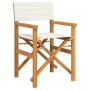 Silla de director plegable madera maciza de teca crema von , Gartenstühle - Ref: Foro24-4008507, Preis: 105,88 €, Rabatt: %