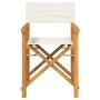Silla de director plegable madera maciza de teca crema von , Gartenstühle - Ref: Foro24-4008507, Preis: 131,19 €, Rabatt: %