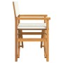Silla de director plegable madera maciza de teca crema von , Gartenstühle - Ref: Foro24-4008507, Preis: 105,88 €, Rabatt: %