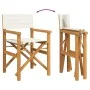 Silla de director plegable madera maciza de teca crema von , Gartenstühle - Ref: Foro24-4008507, Preis: 131,19 €, Rabatt: %