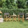 Sillas de director plegables 2 unidades madera maciza teca gris von , Gartenstühle - Ref: Foro24-4008513, Preis: 231,92 €, Ra...