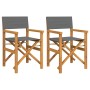 Sillas de director plegables 2 unidades madera maciza teca gris von , Gartenstühle - Ref: Foro24-4008513, Preis: 231,92 €, Ra...