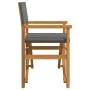 Sillas de director plegables 2 unidades madera maciza teca gris von , Gartenstühle - Ref: Foro24-4008513, Preis: 220,05 €, Ra...