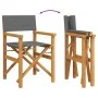 Sillas de director plegables 2 unidades madera maciza teca gris von , Gartenstühle - Ref: Foro24-4008513, Preis: 220,05 €, Ra...