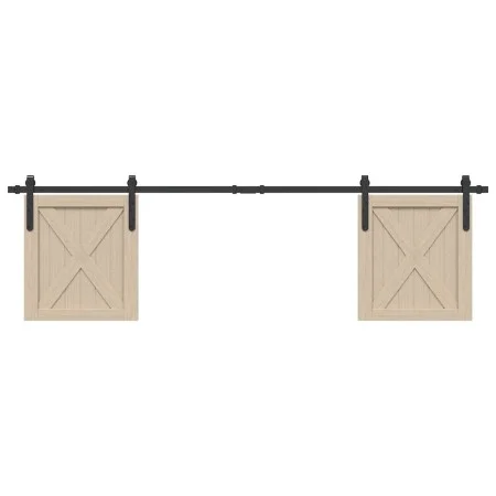 Kit de puerta corredera de armario acero carbono 183 cm von , DIY-Zubehör - Ref: Foro24-4009666, Preis: 31,11 €, Rabatt: %