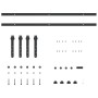 Kit de puerta corredera de armario acero carbono 183 cm von , DIY-Zubehör - Ref: Foro24-4009666, Preis: 31,52 €, Rabatt: %