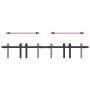 Kit de puerta corredera de armario acero carbono 122 cm by , DIY accessories - Ref: Foro24-4009664, Price: 35,90 €, Discount: %