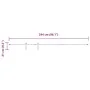 Kit de puerta corredera de armario acero carbono 244 cm von , DIY-Zubehör - Ref: Foro24-4009670, Preis: 23,05 €, Rabatt: %
