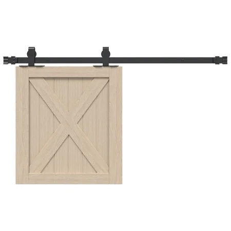 Kit de puerta corredera de armario acero carbono 91 cm de , Accesorios de bricolaje - Ref: Foro24-4009672, Precio: 21,62 €, D...