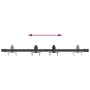 Kit de puerta corredera de armario acero carbono 91 cm de , Accesorios de bricolaje - Ref: Foro24-4009672, Precio: 21,62 €, D...