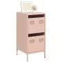 Aparador de acero laminado en frío rosa 35x39x73,5 cm by , Sideboards - Ref: Foro24-851395, Price: 87,34 €, Discount: %