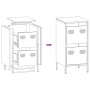 Aparador de acero laminado en frío rosa 35x39x73,5 cm von , Sideboards - Ref: Foro24-851395, Preis: 88,48 €, Rabatt: %