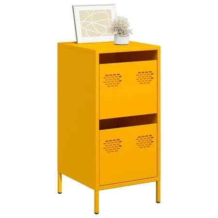 Aparador acero laminado en frío amarillo mostaza 35x39x73,5 cm von , Sideboards - Ref: Foro24-851397, Preis: 64,67 €, Rabatt: %