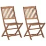 Klappbare Gartenstühle 2 Einheiten aus massivem Akazienholz von vidaXL, Gartenstühle - Ref: Foro24-313603, Preis: 116,99 €, R...