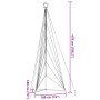 Árbol de Navidad LED 861 LEDs azul 478 cm de , Arboles de navidad - Ref: Foro24-4016426, Precio: 50,98 €
