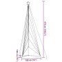 Árbol de Navidad LED 861 LEDs blanco cálido 478 cm von , Weihnachtsbäume - Ref: Foro24-4016424, Preis: 66,27 €, Rabatt: %