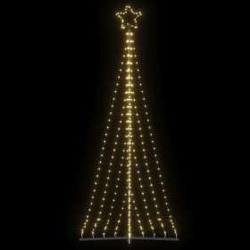 Árbol de Navidad LED 447 LEDs blanco cálido 249 cm by , Christmas trees - Ref: Foro24-4016432, Price: 51,98 €, Discount: %