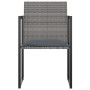 5-teiliges Garten-Essset und graue synthetische Rattankissen von vidaXL, Gartensets - Ref: Foro24-313117, Preis: 294,57 €, Ra...