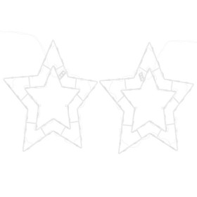 Luces de Navidad Silueta Estrella 2piezas 50 LEDs blanco cálido by , Christmas lights - Ref: Foro24-4019595, Price: 25,64 €, ...