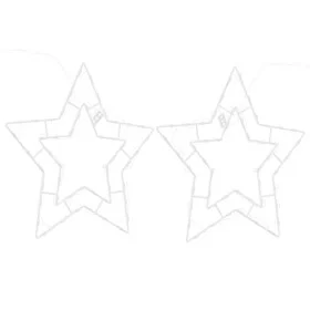 Luces de Navidad Silueta Estrella 2piezas 50 LEDs blanco cálido by , Christmas lights - Ref: Foro24-4019595, Price: 25,06 €, ...
