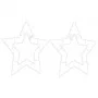 Luces de Navidad Silueta Estrella 2piezas 50 LEDs blanco cálido de , Luces de Navidad - Ref: Foro24-4019595, Precio: 25,06 €,...