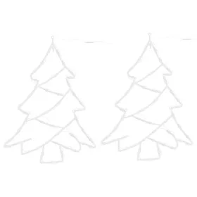 Luces de Navidad Silueta de Árbol 2 piezas 50LEDs blanco cálido by , Christmas lights - Ref: Foro24-4019597, Price: 16,24 €, ...