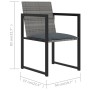 5-teiliges Garten-Essset und graue synthetische Rattankissen von vidaXL, Gartensets - Ref: Foro24-313117, Preis: 294,57 €, Ra...
