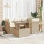 Juego de sofás jardín con cojines 5 pzas ratán sintético beige von , Gartensets - Ref: Foro24-3326149, Preis: 401,71 €, Rabat...