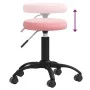 Taburete de masajes terciopelo Rosa de , Sillones de masaje - Ref: Foro24-3085743, Precio: 55,47 €, Descuento: %