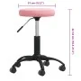 Taburete de masajes terciopelo Rosa de , Sillones de masaje - Ref: Foro24-3085743, Precio: 55,47 €, Descuento: %