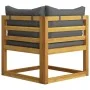 5-piece garden furniture set with solid acacia wood cushions by vidaXL, Garden sets - Ref: Foro24-3057626, Price: 448,90 €, D...