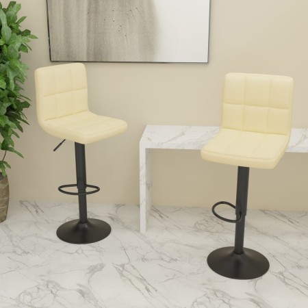 Taburetes de cocina 2 unidades de tela crema by , Kitchen stools - Ref: Foro24-334284, Price: 110,85 €, Discount: %