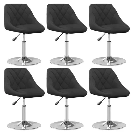 Silla de comedor giratoria 6 uds terciopelo negro von , Essstühle - Ref: Foro24-3088766, Preis: 292,05 €, Rabatt: %