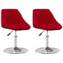 Sillas de comedor giratorias 2 unidades terciopelo rojo tinto von , Essstühle - Ref: Foro24-335289, Preis: 116,43 €, Rabatt: %
