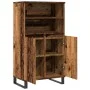 Aparador alto madera de ingeniería envejecida 60x36x110 cm de , Aparadores - Ref: Foro24-857460, Precio: 98,14 €, Descuento: %
