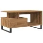 Mesa de centro madera de ingeniería roble artisan 90x49x45 cm by , Coffee table - Ref: Foro24-857455, Price: 94,68 €, Discoun...