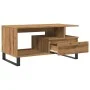 Mesa de centro madera de ingeniería roble artisan 90x49x45 cm by , Coffee table - Ref: Foro24-857455, Price: 94,68 €, Discoun...