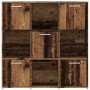 Estantería madera de ingeniería color envejecido 90x28x90 cm by , Bookcases and shelves - Ref: Foro24-856058, Price: 90,94 €,...
