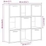 Estantería madera de ingeniería color envejecido 90x28x90 cm von , Bücherregale und Regale - Ref: Foro24-856058, Preis: 87,86...