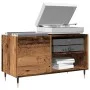 Mueble para discos madera ingeniería envejecida 84,5x38x48 cm by , Closets and storage - Ref: Foro24-857240, Price: 68,27 €, ...