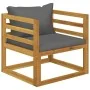 Garden furniture 10 pcs cushions solid acacia wood by vidaXL, Garden sets - Ref: Foro24-3057616, Price: 1,00 €, Discount: %