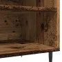 Mueble para discos madera ingeniería envejecida 84,5x38x48 cm by , Closets and storage - Ref: Foro24-857240, Price: 68,27 €, ...